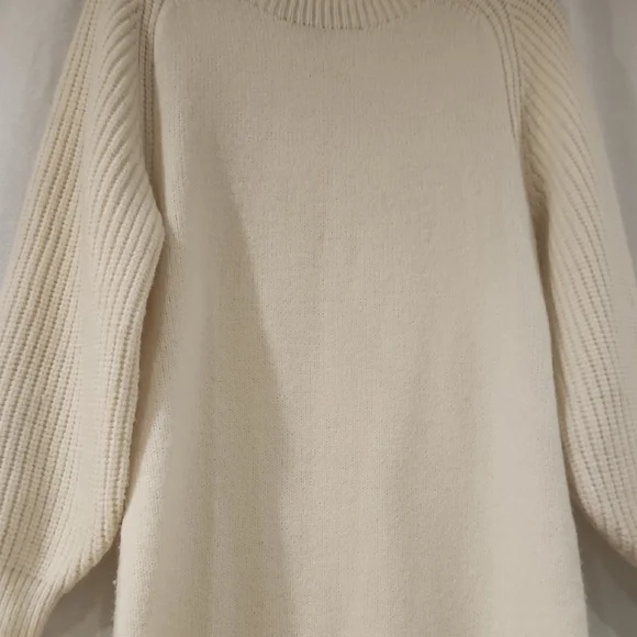 Vero Moda Cream Rib-Knit Crew Sweater Dress - Picture 5 of 9